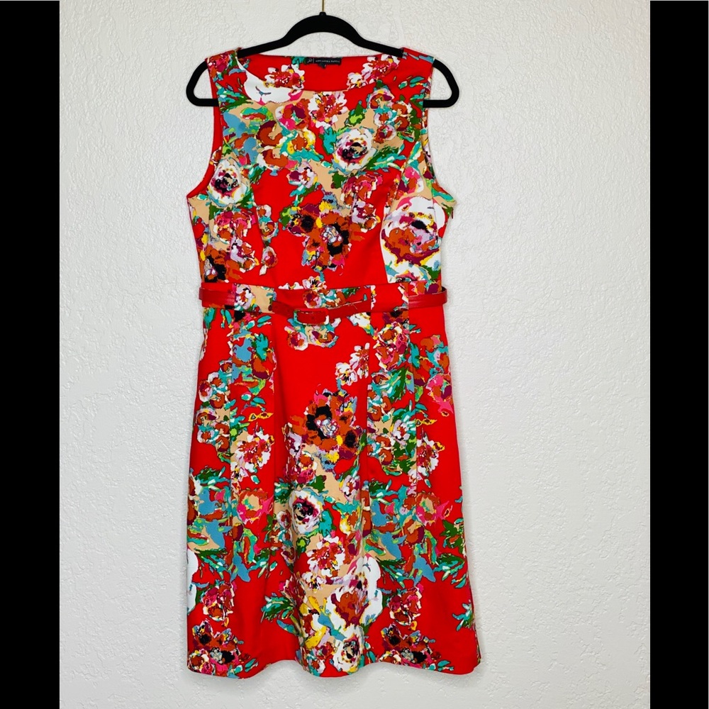 Adrianna Papell Fit & Flare Floral Dress S…